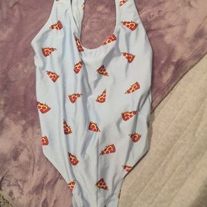 Pizza one piece bathing suit